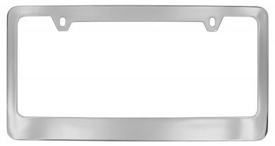 Solid Brass Engraved Metal License Plate Frame | Style B