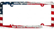 Aluminum License Plate Frame | Full Color Aluminum License Plate Frame